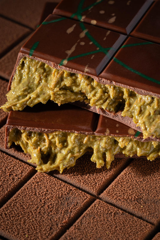 Pistachio Kunafa Dubai Chocolate Bar